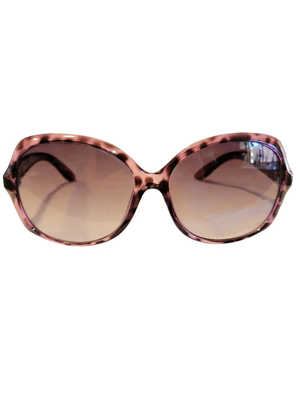 Y2K Armani Exchange A/X Oversize Square Sunglasses A/X 249/S Rose Pink Tortoise